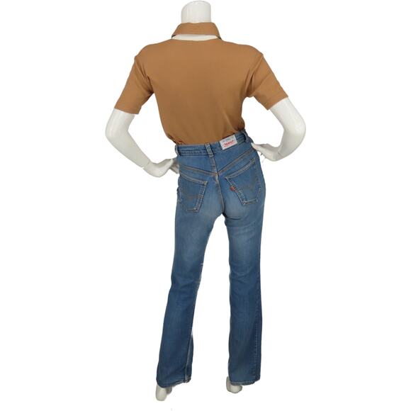 Retro Camel Polo w/ Artistic Pocket & Soft Collar - Picture 6 of 12